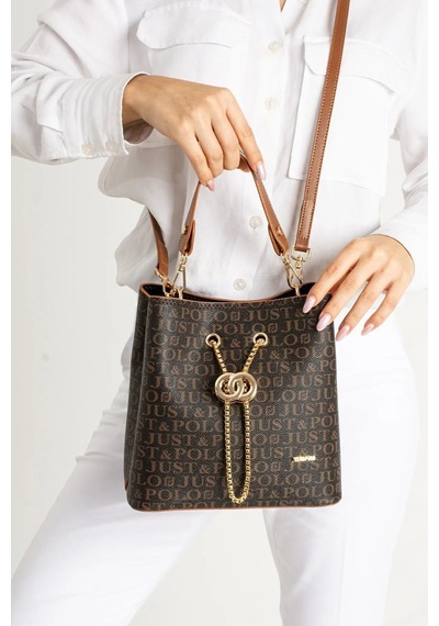 Just Polo Günlük Kombinlere Uygun Kadın Çantası 440113mh Kahve Taba Taba