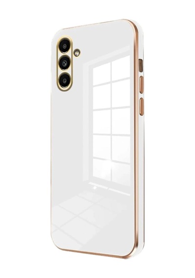 Herşeytrend Samsung Galaxy Uyumlu A25 5g Kılıf Volet Silikon - Beyaz Çok Renkli