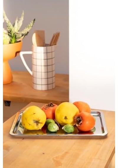 Metal Çay Kahve Sunum Tepsisi 15cm