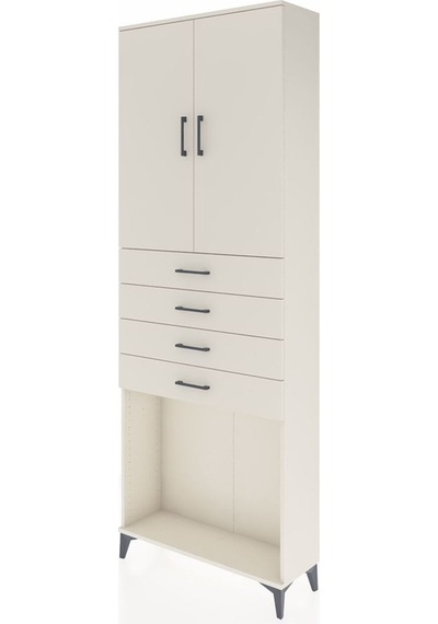 Arges Dolap 3 Raflı 4 Çekmeceli 2 Kapaklı 88x30x243 Aytaşı-ay... Aytaşı