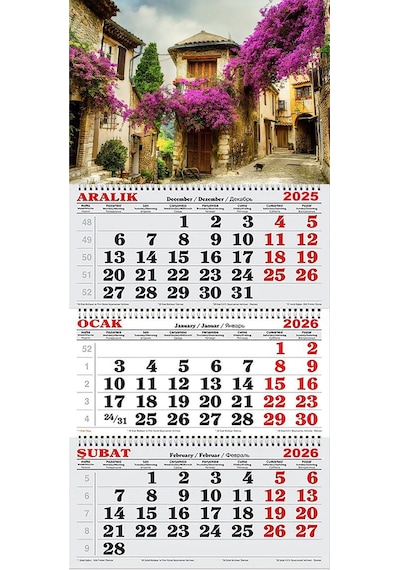2026 Yılı Gemici Takvimi ---begonvil Sokağı