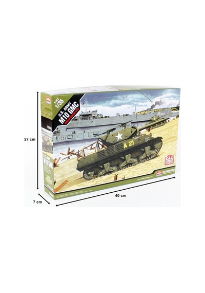 Academy 13288 1/35 Ölçek, Us Army M10 Gmc 70.yıl Normandiya Çıkartması Tankı, Plastik Model Kiti-51235