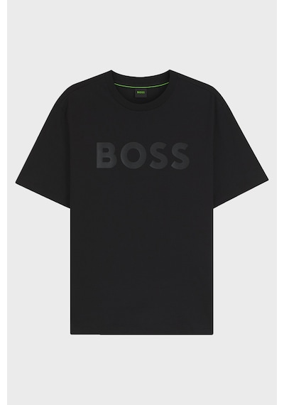 Boss Logolu Regular Fit Bisiklet Yaka T Shirt Erkek T Shirt 50566883 001 Siyah