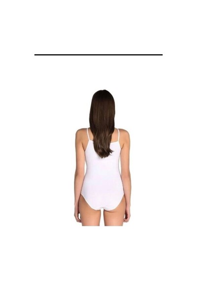No Brand %100 Pamuklu Beyaz İpi Askı Bady Beyaz Beyaz
