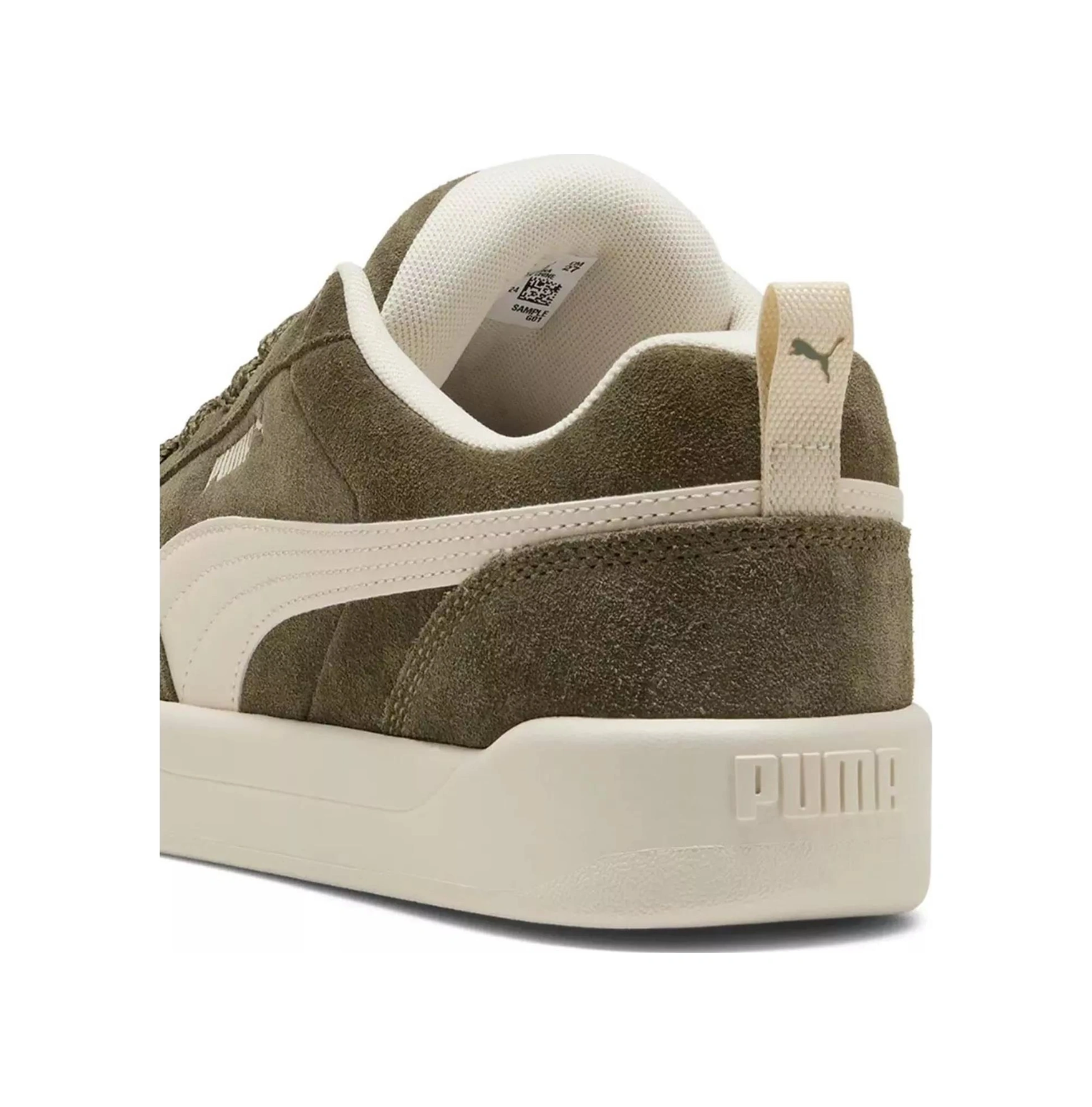 Puma 401606 07 Park Lifestyle Raw Yeşil-krem Nubuk Erkek Spor Aya Yeşil