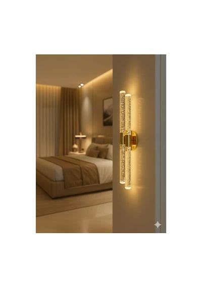 Bubbleflux Dubble Large 51 Cm Modern Tasarım Led Aplik - Duvar Lambası - Gold - Elektrikli - Günışığı Gold Elektrikli