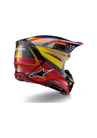 Alpinestars Supertech M10 Era Off-road Kaskı Kırmızı Altın Kırmızı / Altın