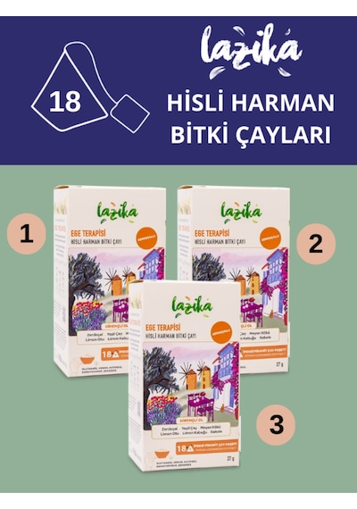 3'lü Set Hisli Harman Ege Terapisi 3 18 Adet