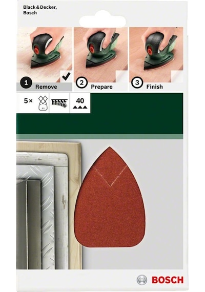 Bosch Psm Zımpara Kağıdı 5'Li 95 X 135Mm 40 Kum 2609256A68