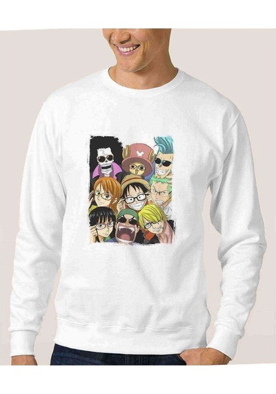 Anime Fairy Tail Glass Guild Emblem Baskılı Beyaz Erkek Sweat (528468482)