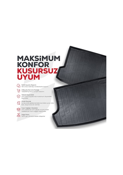 Seat Ateca 2016 Sonrası Myk 3d Premium Yumuşak Bagaj Havuzu