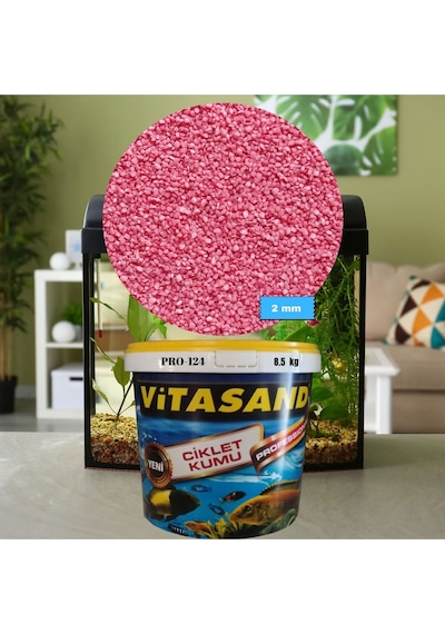 Pro-124 2mm Akvaryum Kumu Pembe Kum 8.5kg