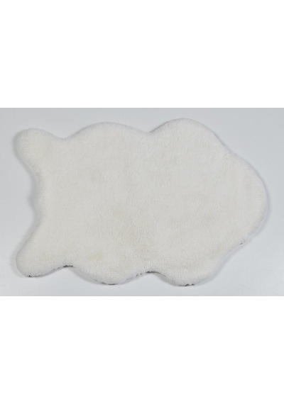 Hoom Rugs Rabbit Fur Pearl White Dekoratif Suni Post