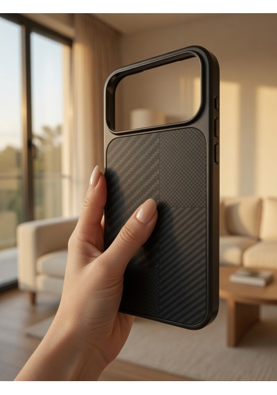 İphone 17/18 Promax Ortak Uyumlu Karbon Fiber Desenli Darbeye Dayanıklı Kılıf Çok Renkli4