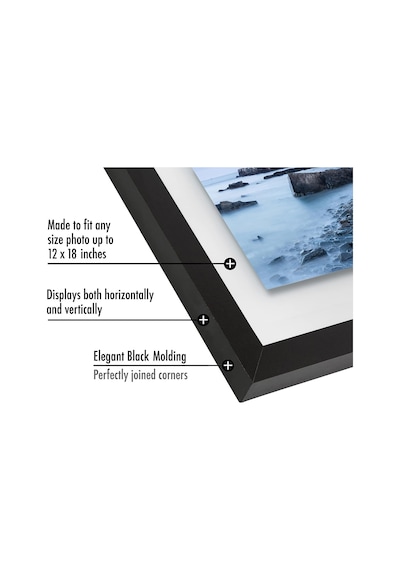 Parlak Kristal Netliğinde Camlı 12x18 Yüzer Resim Çerçevesi - 8x10 Resim Çerçevesi Veya 5x7 Resim Çerçevesi Olarak Kullanın - İmza Float Koleksiyonu - Duvar Ekranı İçin Fotoğraf Çerçevesi
