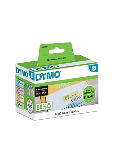 Adres Etiketi 89x28 Mm 520 Etiket Paket Karışık Renkli 99011 1