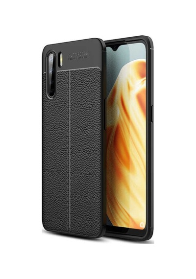 Oppo Reno 3 Kilif Deri Desenli Kamera Çikintili Kalite Silikon 446593683