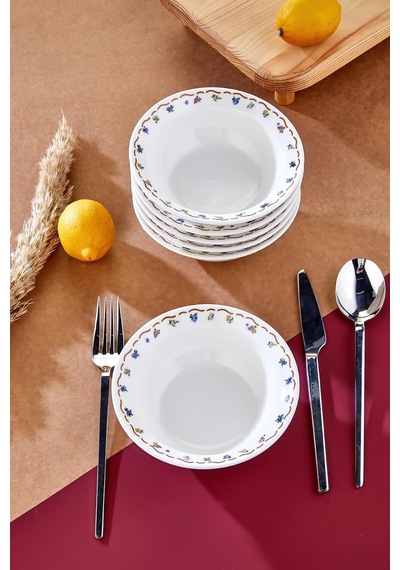 Meadow Porselen Kase Seti, 6'li, 14 Cm, Çok Renkli Diğer
