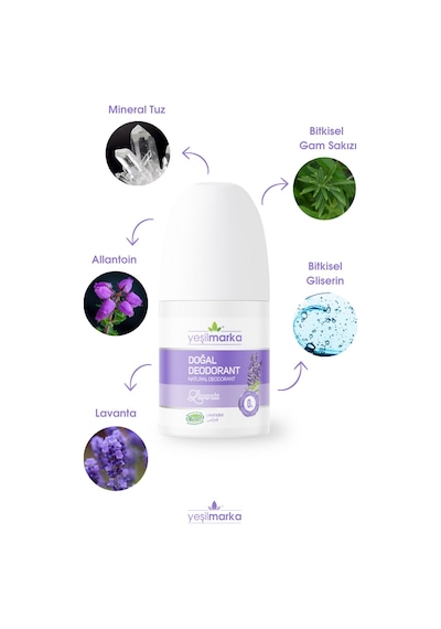 Yeşilmarka Lavanta Kokulu Doğal Roll-On Deodorant 50 ML