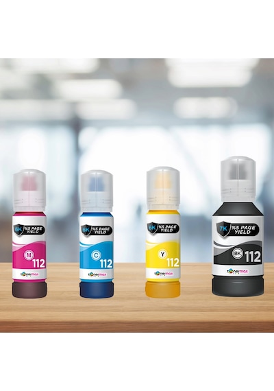 Epson T112  Uyumlu Mürekkep Takım / L11160 / L15150 / L15160 / L6460 / L6490 / L6550 / L6570 / M15140 / L15180 / L6580