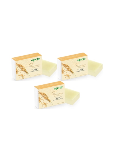Agarta El Yapımı Doğal Sabun 150gr Pirinç 3 Lü Set