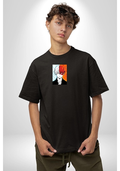 My Hero Academia Boku Anime Siyah Oversize Unisex Ön Orta Minimal Baskılı Tişört Siyah My Hero Academia Boku Anime Siyah Oversize Unisex Ön Orta Minimal Baskılı Tişört Siyah