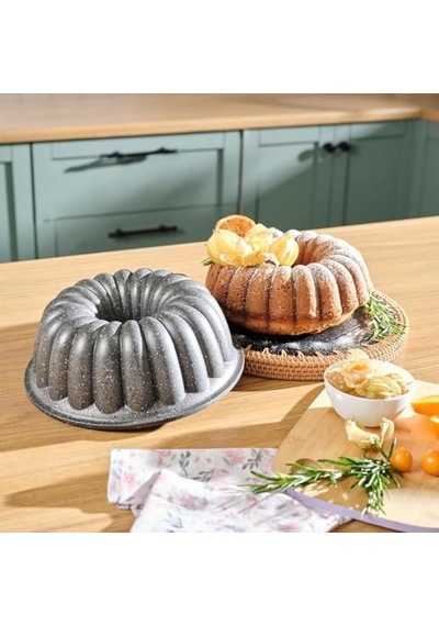 Ayrex Orret Home 26 Cm Granit Döküm Kek Kalıbı Yapışmaz Kaplama Eşit Isı Dağılımı Sağlayan Fırın Uyumlu K Diğer
