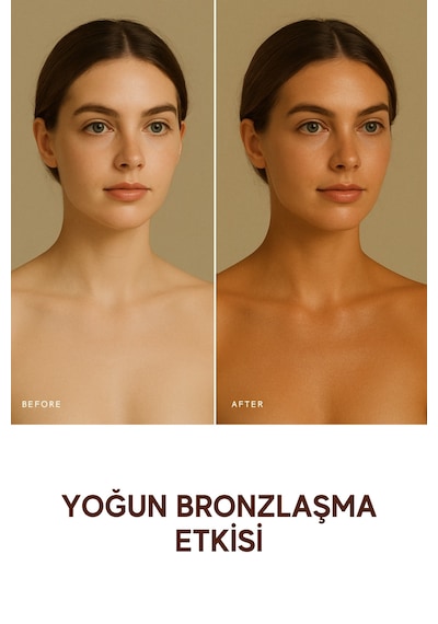 Yoğun Bronzlaştırıcı Yağ, Havuç Ve Hindistan Cevizi Içeren Güneşli Ve Güneşsiz Kullanım Spf15 150 Ml