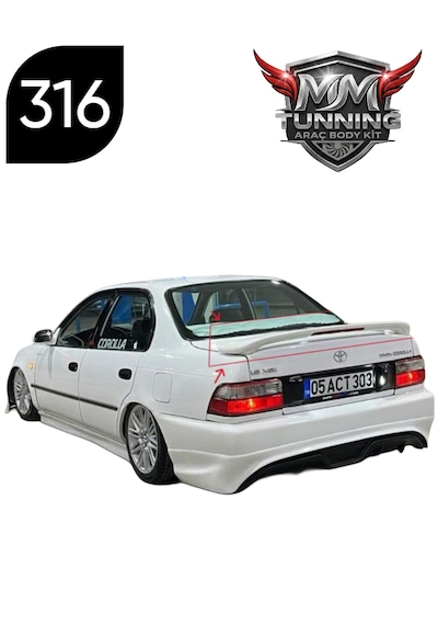 Mm Tunning Toyota Corolla Bagaj Üstü Spoiler