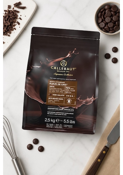 Callebaut Signature Collection Rustic Fleur De Cao Bitter Çikolata 2,5 Kg
