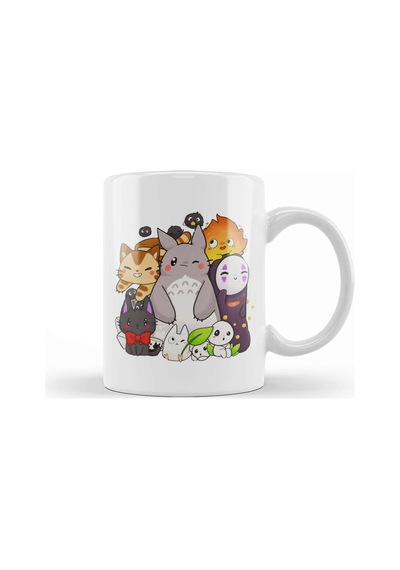 Ghibli Chibi Friends Kupa Bardak Porselen Karışık