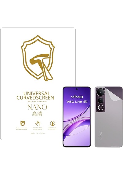 Vivo V50 Lite İle Uyumlu Full Tpu Nano Arka Ekran Koruma Ekm102