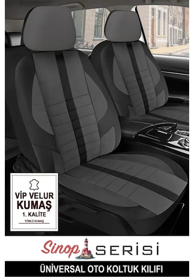 Renault Megane 2000 2020 .sinop. Serisi Velur Kumaş Füme Oto Kılıfı Tam Set Tam