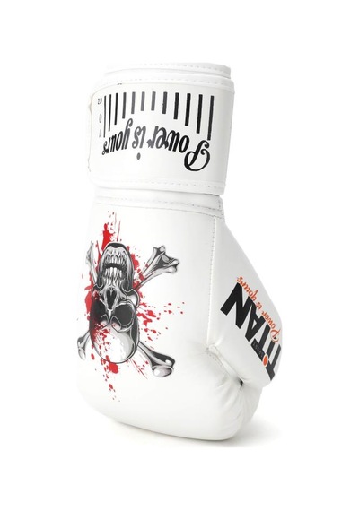 Titan Sport Beyaz Kanlı Kurukafa Desenli Fgr Model-4 Boks Eldiveni Çok Renkli