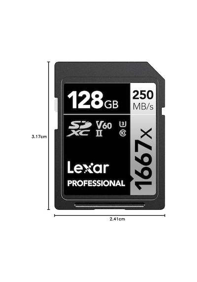 Professional 1667x 128gb Sdxc Uhs-ıı/u3 Kartı Lsd128cbna1667