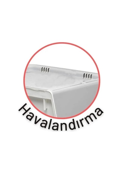 Motek Patateslik Soğanlık Tekerlekli Organizer Çok Amaçlı Saklama Kutusu 1x33 Lt Açık Kahve+krem