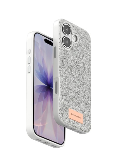 Sptmgldı Onegif Apple Apple iPhone Uyumlu  17 Bright Simli Kapak - Beyaz