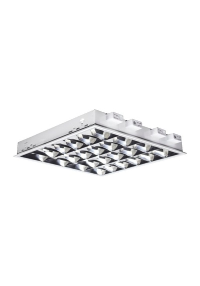 Pelsan 4x18w Sıva Altı 7 Lamel Çift Parabolik Ofis Armatürü Beyaz