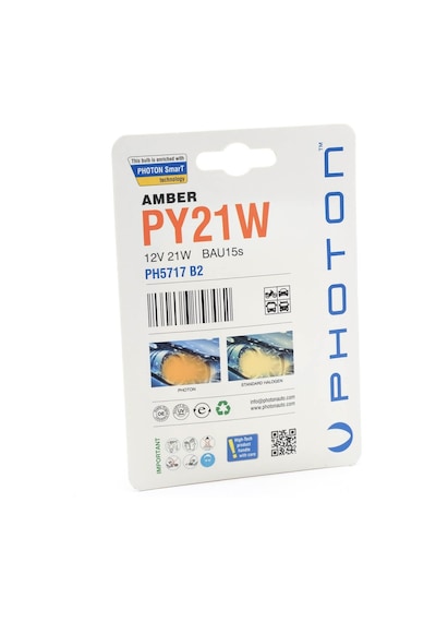 Photon Sinyal Ampülü Py21w Turuncu Amber 93 Ampül Şaş Tırnak İkili Paket