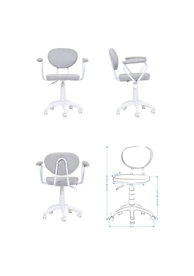 Vilinze Biga Çalışma Ofis Masası Ve Deniz Çalışma Ofis Sandalyesi Set - 60x120 Cm Teddy Kırçıllı Gri Vilinze Biga Çalışma Ofis Masası Ve Deniz Çalışma Ofis Sandalyesi Set - 60x120 Cm Teddy Kırçıllı Gri