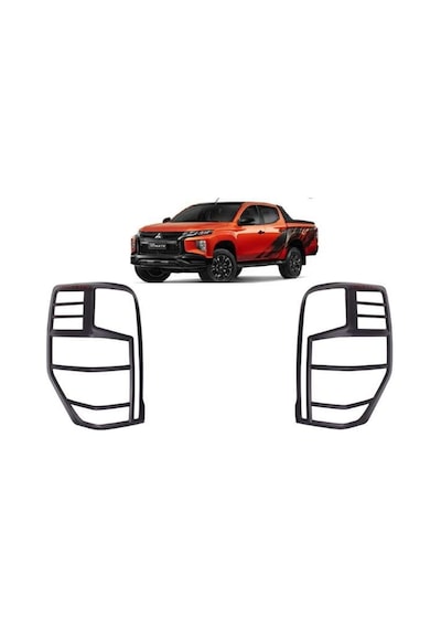 Mitsubishi L200 2019 Sonrası Arka Stop Kaplama Abs Siyah