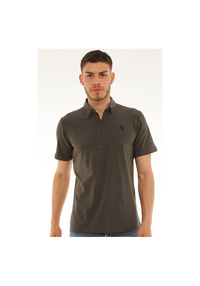 T8583 Dewberry Erkek T-shırt-haki Haki