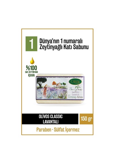 Doğal Klasik Lavanta Ve Zeytinyağlı Katı Sabun Zeytinyağı El Sabu