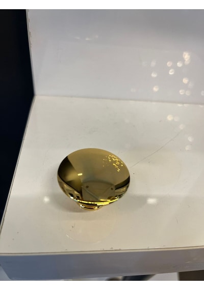 Metal Mantar Düğme Kulp Altın Dolap Kapak Modern Çekmece Tv Ünite Mobilya Tek Delikli Gold