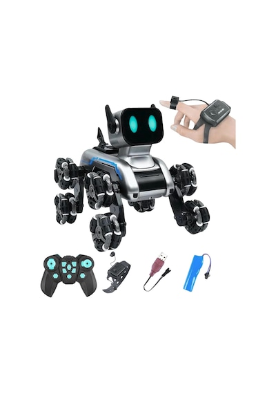 Giffy/oyuncak 2.4 Ghz Uzaktan Ve Bilekten Kumandalı Şarjlı 8 Teker Akrobat Robot Köpek Müzikli Ve Led Işıklı Full Fonksiyon Akıllı Köpek Yavrusu Çift Kumanda Kontollü Altın - Siyah Giffy/oyuncak 2.4 Ghz Uzaktan Ve Bilekten Kumandalı Şarjlı 8 Teker Akrobat Robot Köpek Müzikli Ve Led Işıklı Full Fonksiyon Akıllı Köpek Yavrusu Çift Kumanda Kontollü Altın - Siyah