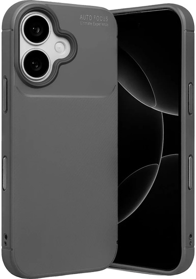 Newface Apple İphone 17 Auto Focus Karbon Kapak - Gri