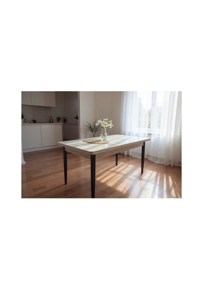 Efe Mobilya T-6035 Traverten Mdf 70x120 4-6 Kişilk Mutfak Masası