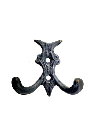 Antika Tarz Dekoratif Pirinç Koç Çiftli Askı - 50x55mm, Oksit Diğer