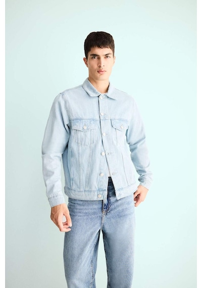Defacto Regular Fit Jean Ceket F4741ax25aunm39 Mavi