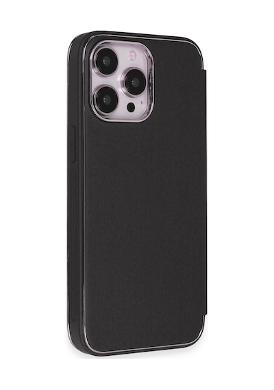 Apple iPhone  Uyumlu- 13 Pro Max Kılıf Dolpin Kapaklı - Siyah